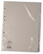 WHITEBOX WB INDEX A4 1-20 POLYPROP WHITE