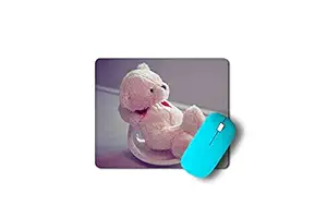 Designer Mouse Pad Teddy Bear Print Mouse Pad |Mouse Pad for Wireless Mouse Rubber Base |Anti - Skid Technology Mouse Pad for Office Boys Girls