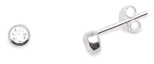 Imagen 2 de Boucles d'Oreilles - ERS-K21102 - Pendientes de mujer de plata con 2 circonitas