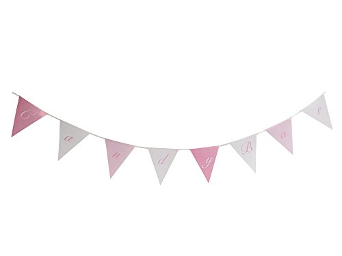 Jumbo Candy Bar Süßigkeiten Set für Hochzeit, Party, Feste – 3 Kellen, 30 Tüten, 3 Aufsteller / Schilder, 30 Etiketten, 1 großen Banner / Wimpelkette, in 3 frischen Candyfarben - 4