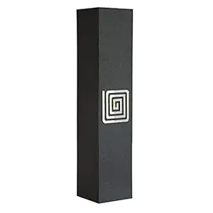 SILVIA MDF Wooden Maze Design Flower Vase for Home Office Decoration | Living Room Decor | Corner Side Table | Perfect Gifting Item - ( 21inch, Black )