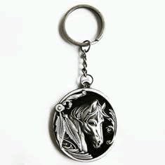 Western Native American Indian Horse Key Ring