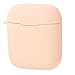 Produktbild Wanshop Silikonhülle Abdeckung Haut Für AirPods Hülle, Silikon-Transporttasche Schutzhülle Skin Sleeve Pouch Box für Apple AirPods Ladekoffer (Hell-Pink)