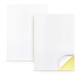 Gran compatibilidad: este papel adhesivo brillante es adecuado para impresoras láser, de inyección de tinta, de matriz de punto y copiadora.