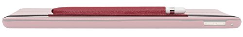 StilGut Pencil-Halter für Apple 12,9″ iPad Pro aus echtem Leder. Stift-Halterung zur sicheren Aufbewahrung des Apple Pens, Rot - 5