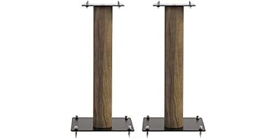 Norstone Stylum 1 Chêne Naturel Paire de Pieds d'Enceintes de 50cm