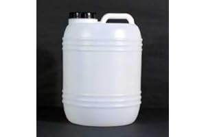 HELGUEFER - Bidon Agua 25L Boca Ancha | Deposito Agua de Plástico PEHD | Apto Uso Alimentario | Bidon Robusto y Duradero | Contenedor con Gran Capacidad y Facil Llenado