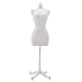 Produktbild L_shop Displayhalter Kleid Kleiderständer Schneiderin Dummy Stützhalter Schaufensterpuppe Modell Puppen Kleid Schaufensterpuppe Kleid Model Ständer Puppenhaus Zubehör, Kunststoff, weiß