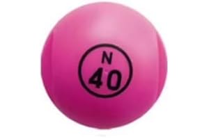 CAVERNEDESJOUETS Boite Boule de Loto magnetique et 100 pions Fuchsia - Couvercle Aimant ramasse jetons, Rangement - Accessoires - Set Bingo et Carte