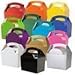 Produktbild 15 Childrens/Kids Plain Coloured Carry Food Meal Birthday Party Box Loot Bag Boxes - Size: 152mm x 100mm x 102mm (Variety of Colours) by Mustbebonkers