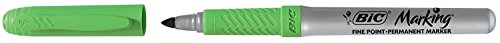 BIC Marking Color Permanent Marker / wasserfester Marker mit Rundspitze für viele Oberflächen / 10 bunte Stifte im Köcher / Strichstärke 1,1 mm - 4