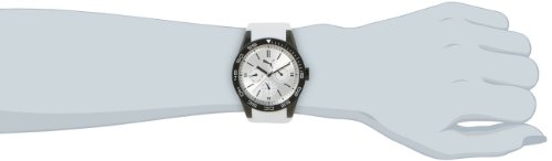 Puma Women's Fast Track Quartz Watch with Silver Dial and White Plastic Strap A.PU102822007