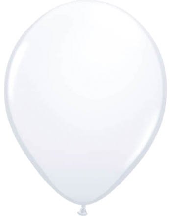 25 Luftballons weiße Partyballons 28 cm Ø