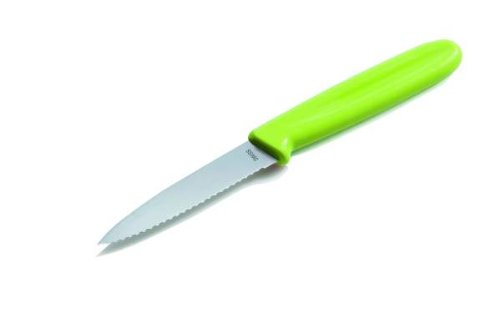 KUHN RIKON 22216 Messer Gemüsemesser Swiss Knife Rüstmesser Wellenschliff grün 18 cm