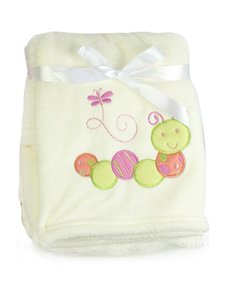 Cute and Snuggly Cream Caterpillar Blanket Perfect for Keeping Your Baby Cosy