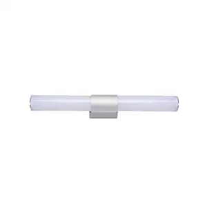 Led Mirror Headlights LED Bathroom Cabinet Mirror lamp Cabinet lamp Wall lamp Modern Minimalist Wall lamp (40 cm 16W Silver Gray) (White)