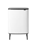 Brabantia - 130205 - Poubelle Bo Touch Bin Hi, 60L , White
