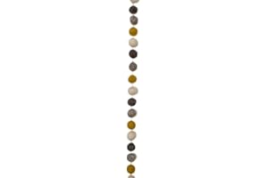 Frida Feeling Fair-Trade Filz-Girlande „Kugeln“ | DEKO-HÄNGER | Dekoration | EDLES NATURPRODUKT | Pom Pom Girlande | LÄNGE ca. 150 cm (Natur/Gelb)