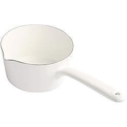 Baoblaze Casserole à Lait Antiadhésive Poêle De Cuisson Laitière Ustensile de Cuisine - Blanc