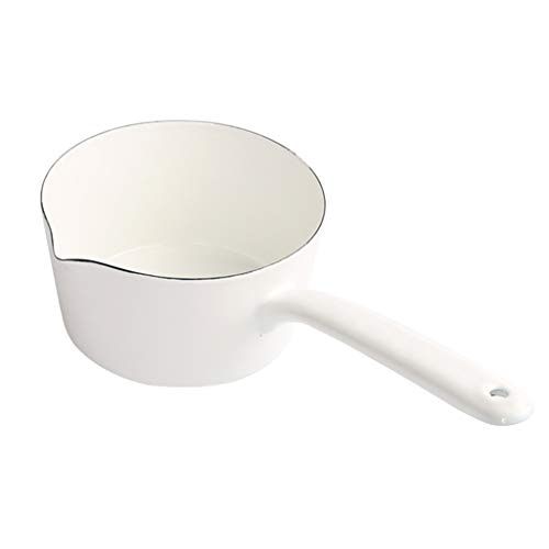 Baoblaze Casserole à Lait Antiadhésive Poêle De Cuisson Laitière Ustensile de Cuisine - Blanc