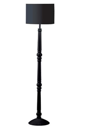 Premier Housewares Black Spindle Wooden Floor Lamp: Amazon.co.uk: Lighting