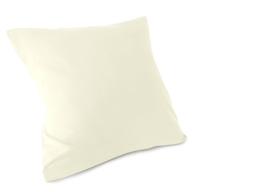 Doppelpack zum Sparpreis – Microfaser-Kissenhüllen – Wohndekoration in schlichtem Design – 8 modernen Uni-Farben und 3 Größen, 40 x 40 cm, creme - 8