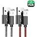 Price comparison product image [2Pack] AOSOK Micro USB Cable, [Different Color] [10FT] Nylon Braided Android Charger USB to Micro USB Charging Cable for Samsung Galaxy S7 Edge/S7/S6/S4/S3,Note 5/4/3, LG, Motorola (White/Red 10ft)