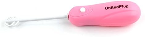 UnitedPlug DIY Mini Hand Blender 5W Detachable Stick Mini Frother FoodMixer Egg Beater Cocktail Mixer DIY Facial Mask Maker(Pink)