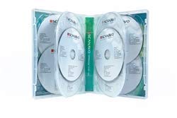10 custodie per DVD Scanavo a 11 dischi, 32 mm, trasparenti