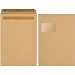 Produktbild 250 x Herlitz Versandtaschen C4 selbstklebend mit Fenster braun 90g/qm VE=250 Stück