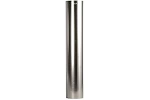 ‎KS24 FAL Stove Pipe 1.0 m 150 mm Diameter Flue Pipe Hot-Aluminised Silver