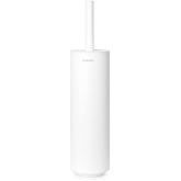 Brabantia Mindset Tuvalet Fır&ccedil;ası ve Tutacağı (Mineral Taze Beyaz) Silikon Tuvalet Kase Kenar Temizleyici, Duvara Monte Edile