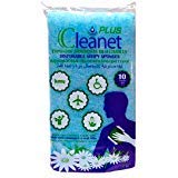 Cleanet Plus: Esponja jabonosa desechable grosor extra 1,9cm (±0,1cm) - Con aloe vera y camomila - 10 paquetes x 10 unidades - 100 unidades - 12x20cm 150grs