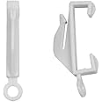 fiXte® 40 Curtain Track Glider Hooks With Sturdy Grip Fit Integra Decorail Rail Clip On Easily