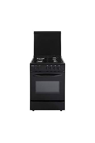 Oceanic oceacm6060b8 - cuisiniere Table Mixte gaz/électrique-4 foyers-Four Convection naturelle-65 l-a-l 60 x h 85cm-Noir