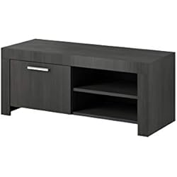 E-com - Meuble TV Armoire Tele Table Television River - 120 cm - Chene Noir