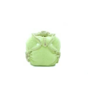 Kissaluvs Newborm Cotton Fleece Fitted Diaper (Custom & beautifully textured fabrics) - Lime Green Baby / Child / Infant / Kid