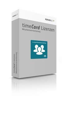 Preisvergleich Produktbild REINERSCT timeCard Personalverwaltung Erweiterung Software um 25 Mitarbeiter ohne Chipkarte und Transponder