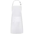 HGKOL Kitchen Apron Adjustable Bib Chef Aprons with 2 Pockets Unisex Women Men Aprons Perfect for Home Kitchen, Baking, Gardening, Restaurant, Coffee house BBQ