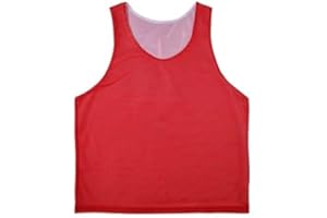 TOP TIE TopTie Gilet da allenamento reversibile con due lati, per adulti e bambini