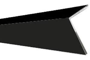 Homewell - Angolare in alluminio 1000 mm (Laqué nero opaco, 30 x 20 x 2,0 mm, lunghezza 1000 mm)