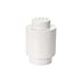 Produktbild LEGO Aufbewahrungsstein, 1 Noppe, rund, Stapelbare Aufbewahrungsbox, 950 ml, weiß