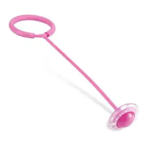 KG Enterprise Skip Ball Sports Swing Ball Jump Rope Dance Flash Kids Exercise Balance Hoop Jump Toy One Leg Jumping Ring for Boys and Girls (Multicolor)
