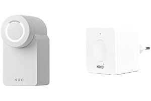 Nuki Combo 3.0 (Smart Lock e Bridge), serratura elettronica bluetooth, apriporta con wifi, facile da installare, Amazon Alexa, Apple HomeKit, Google Home, Nuki Smart Home