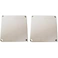 KAMCON? Waterproof PVC Square Junction Box for CCTV Cameras IP65/IP67 Size 100 X 100 X 70 (2, 100 X 100 X 70)