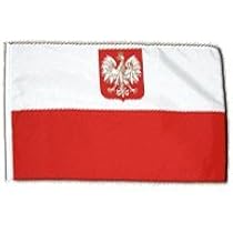 Produktbild von Flaggenfritze Stockflagge/Stockfahne Polen Mit Adler Gratis Sticker