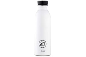 24 BOTTLES 24Bottles Urban Bottle - Gourde 1l /500ml/250ml, Cantine Reutilisable 100% Hermétique Bouteilles Inox Écologiques sans BPA avec Design Italien [non Isotherme, Ultralégère]
