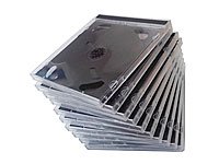 CD Jewel Boxen im 50er-Set, schwarzes Tray - 2