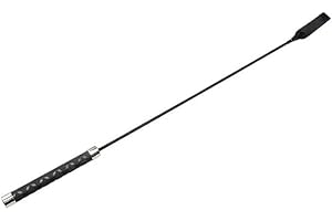 Angeer Extended Synthetic Leather Horse Whip - Durable Riding Crop for Equestrian Training, Stage Performance & Dressage, Professional Flexible Design