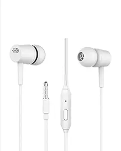 Future Cellular Bass Wired In Ear Earphone with Mic (White)